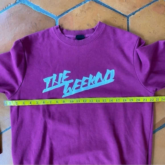 H&M The Weekend Collaboration Maroon sweatshirt top Size Medium M - Picture 6 of 6